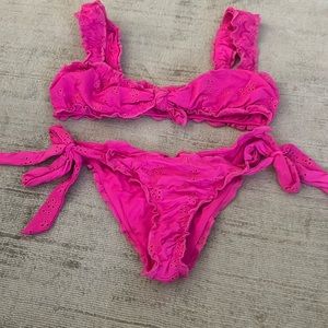 Frankie’s bikinis Colby bikini in pink size xs worn once